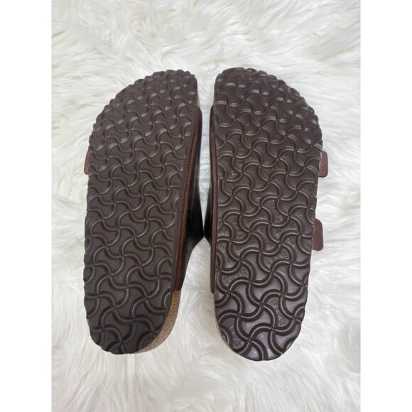 Birkenstock BRAND NEW Arizona Soft Foot Bed Leather Sandals Habana Brown 42 11 - Picture 3 of 7